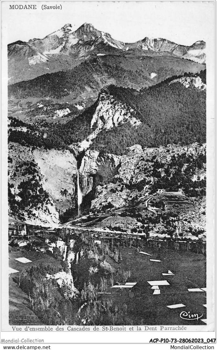 ACPP10-73-0864 - MODANE - Vue D'ensemble Des Cascades De St-benoit Et La Dent Parrachée - Modane