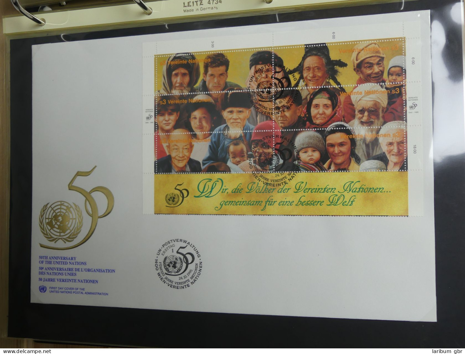 Vereinte Nationen Wien FDCs ab 1979 besammelt im Ring Binder #LY665