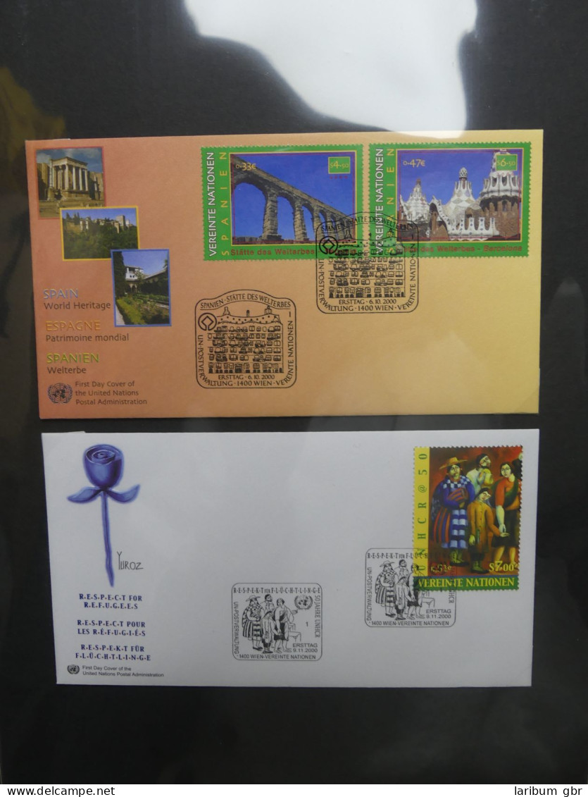 Vereinte Nationen Wien FDCs ab 1979 besammelt im Ring Binder #LY665