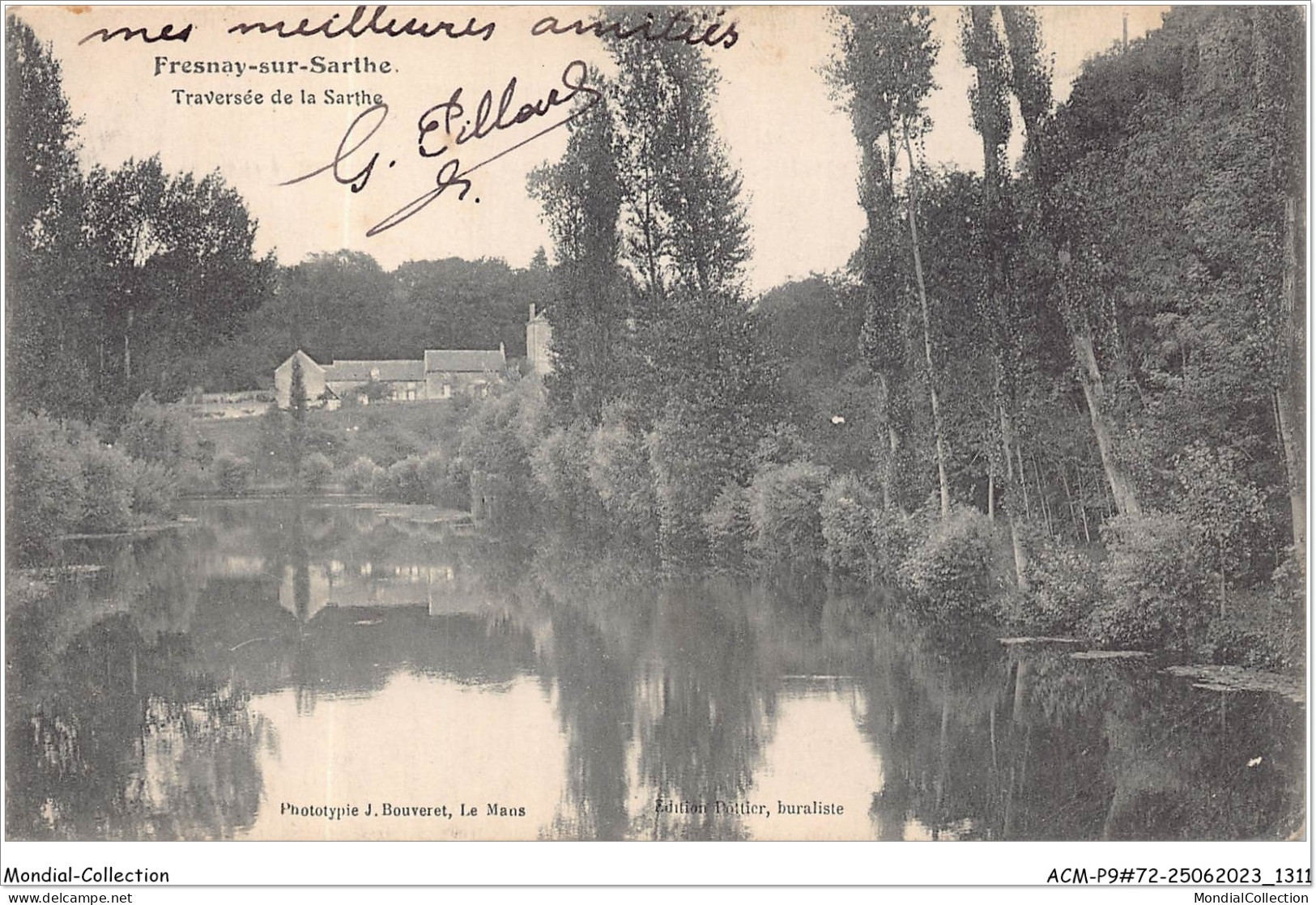 ACMP9-72-0722 - FRESNAY-SUR-SARTHE - Traversée De La Sarthe - La Fresnaye Sur Chédouet