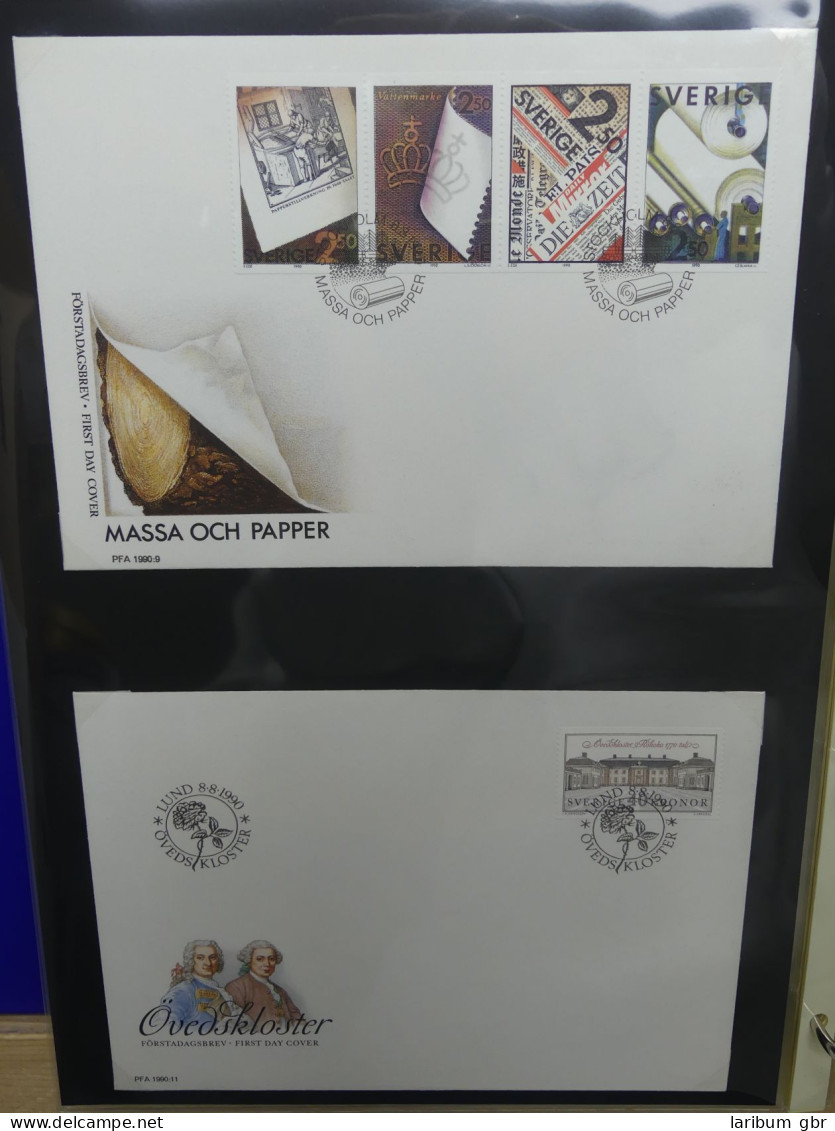 Schweden FDCs ab 1985 besammelt im Ring Binder #LY668