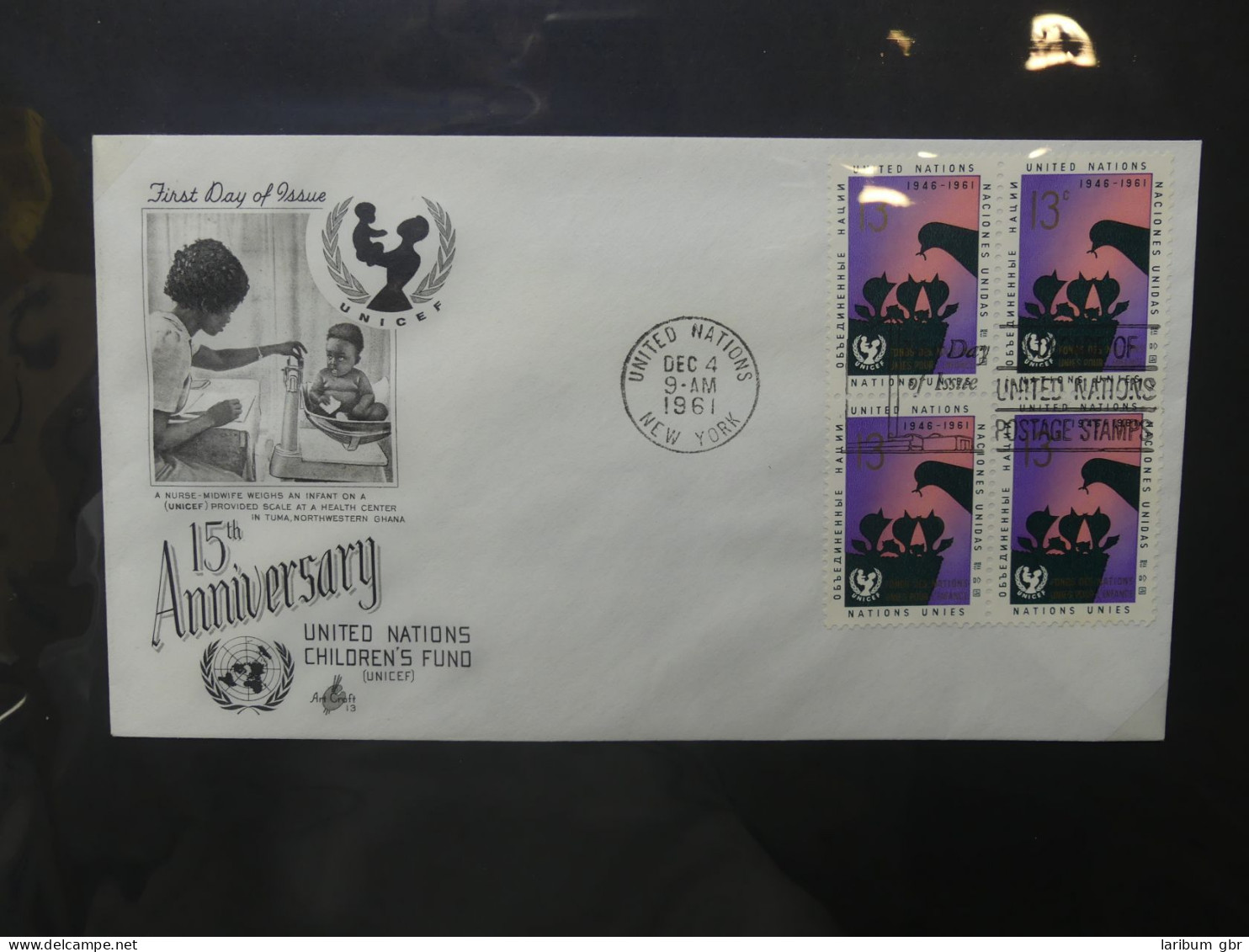 Vereinte Nationen New York FDCs ab 1951 besammelt im Ring Binder #LY662