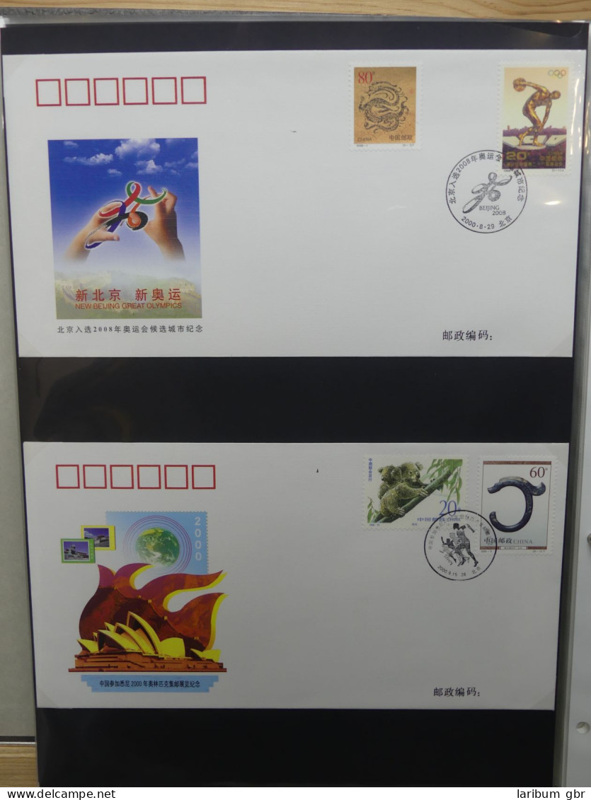 China ca. 150 FDCs aus den 90er Jahren im Ringbinder #LY643