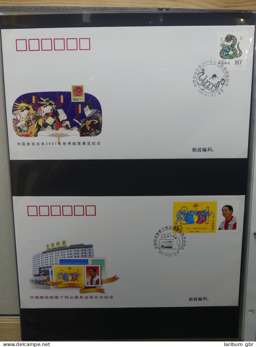 China ca. 150 FDCs aus den 90er Jahren im Ringbinder #LY643