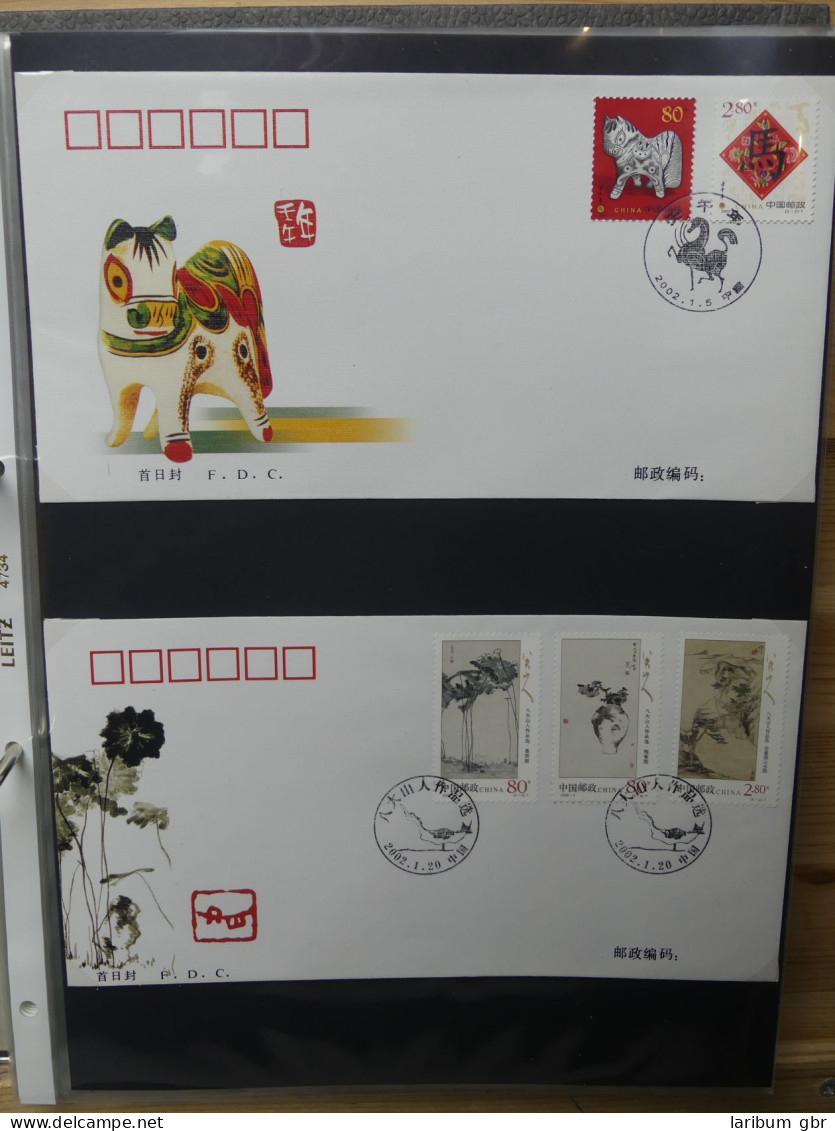 China ca. 150 FDCs aus den 90er Jahren im Ringbinder #LY643