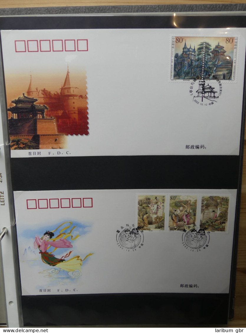 China ca. 150 FDCs aus den 90er Jahren im Ringbinder #LY643