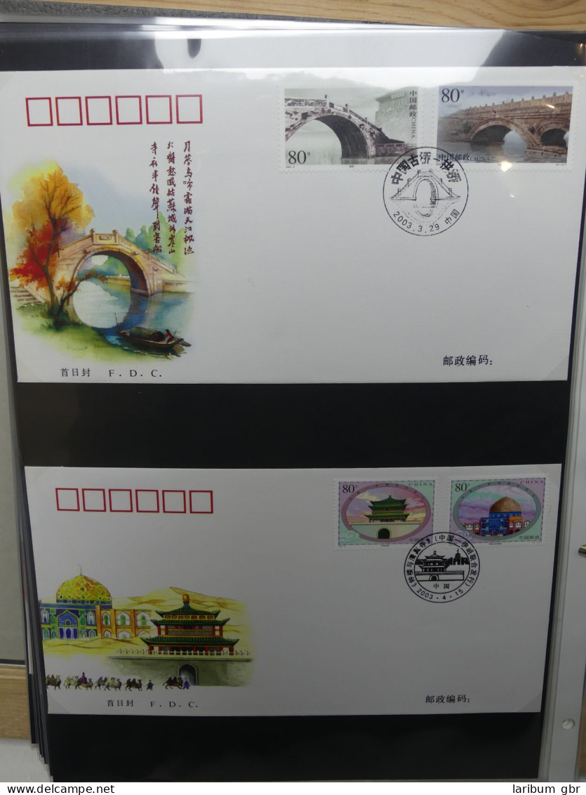 China ca. 150 FDCs aus den 90er Jahren im Ringbinder #LY643