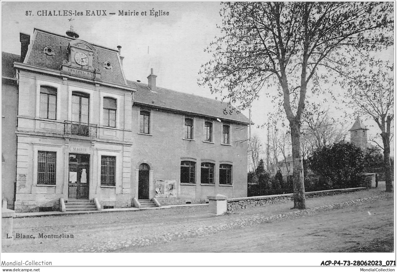 ACPP4-73-0316 - CHALLES-LES-EAUX - Mairie Et Eglise - Montmelian