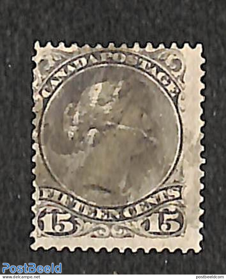 Canada 1868 15c, Perf. 12, Used, Used Stamps - Oblitérés