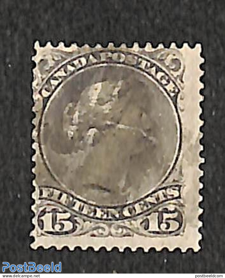 Canada 1868 15c, Perf. 12, Used, Used Stamps - Usados