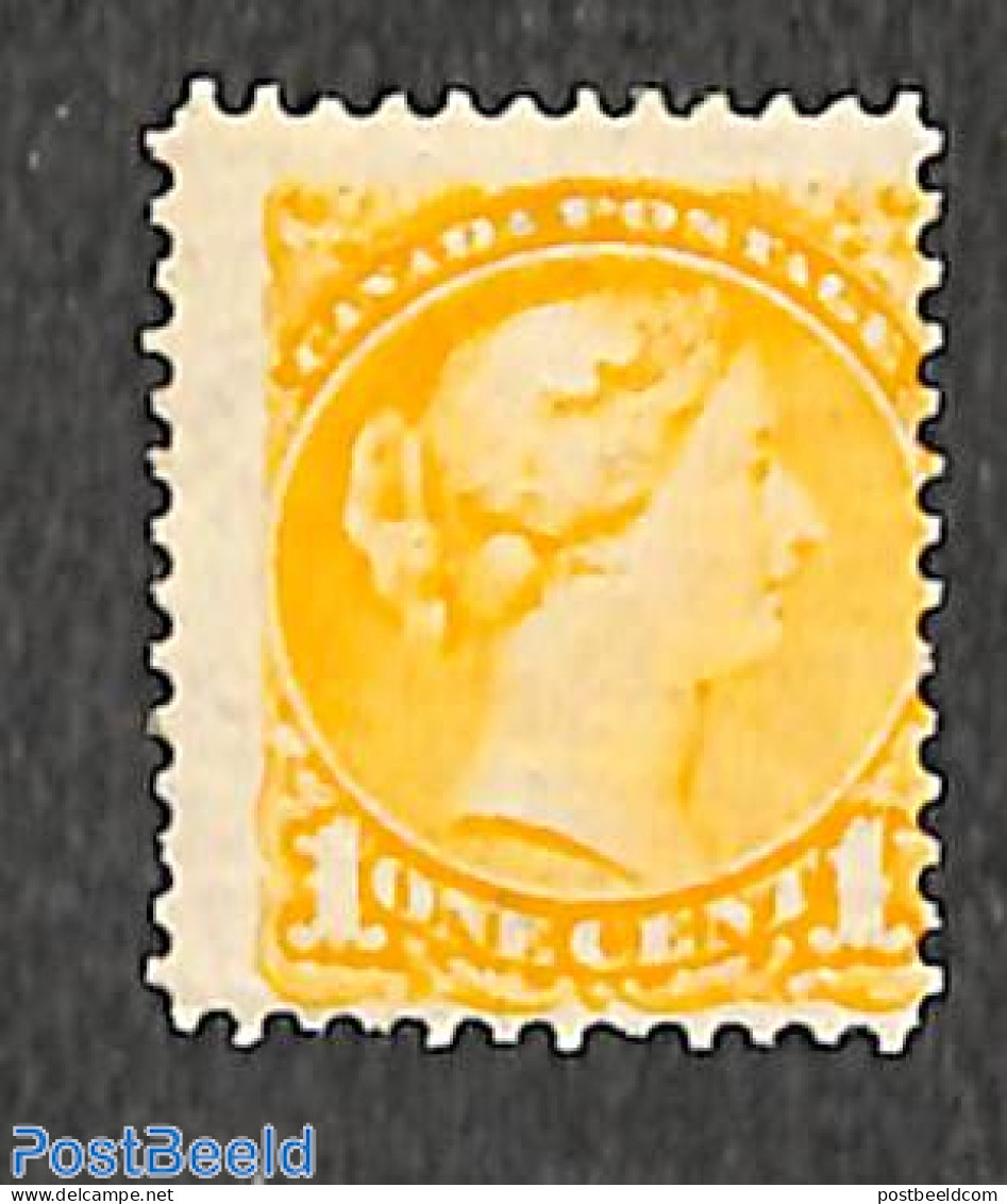 Canada 1870 1c, Perf. 12, Stamp Out Of Set, Unused (hinged) - Nuovi