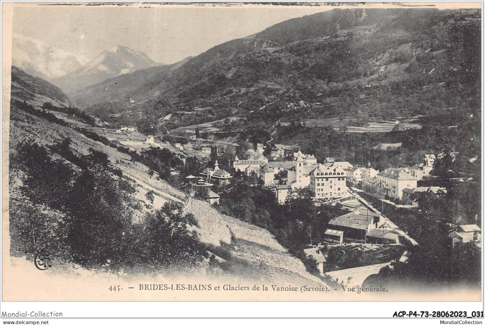 ACPP4-73-0296 - BRIDES-LES-BAINS Et Glaciers De La Vanoise - Vue Generale - Brides Les Bains