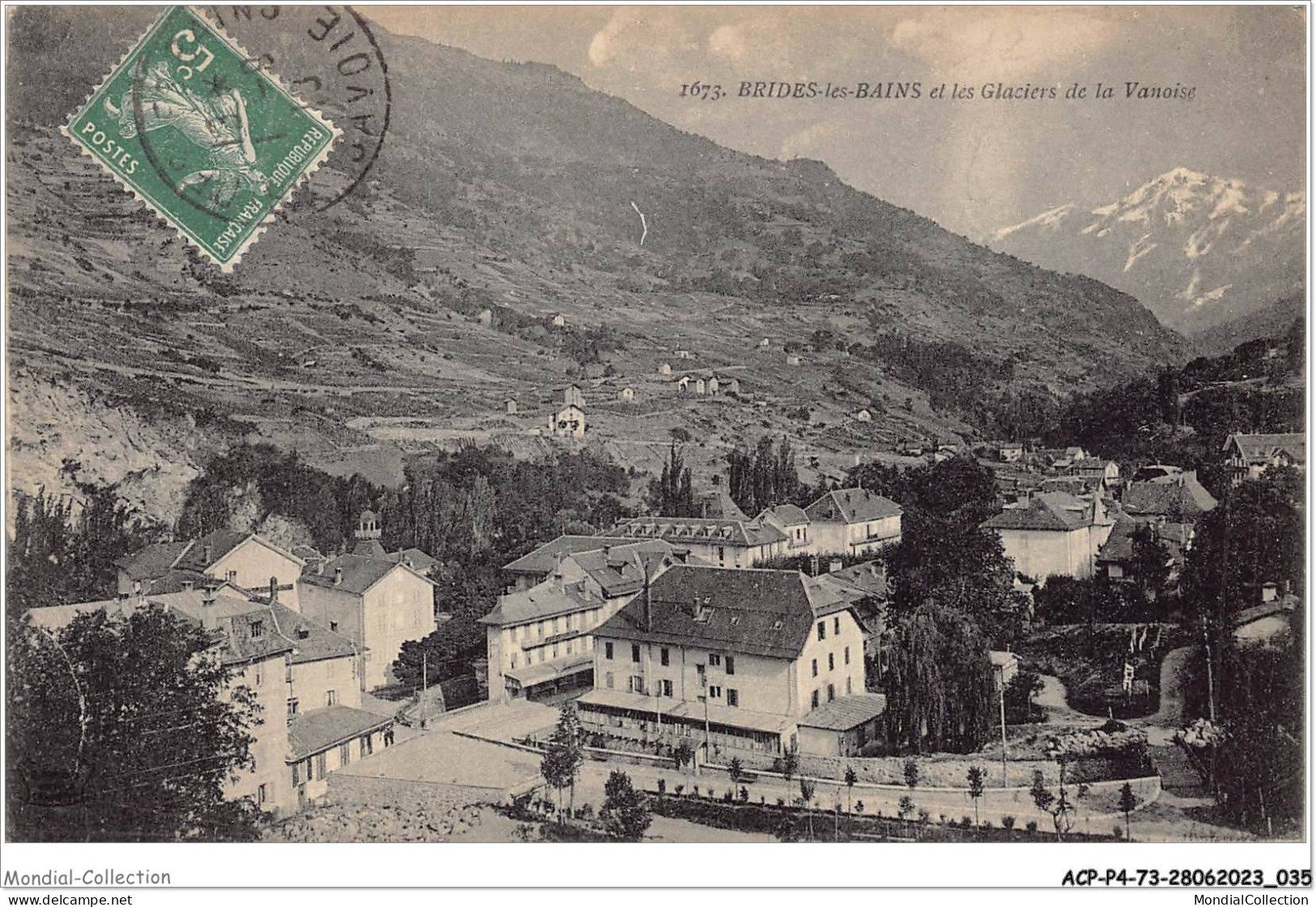 ACPP4-73-0298 - BRIDES-LES-BAINS Et Les Glaciers De La Vanoise  - Brides Les Bains