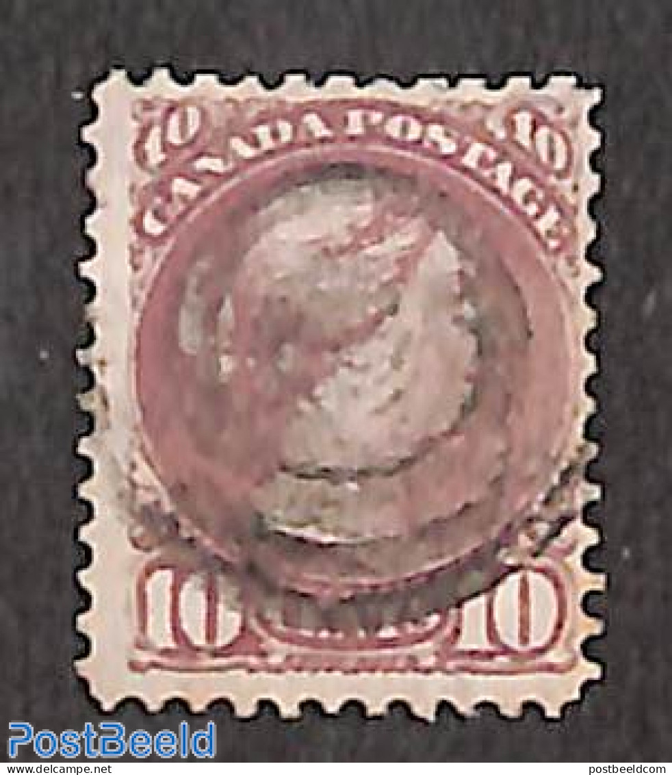 Canada 1870 10c, Brownrosa, Used, Used Stamps - Gebraucht