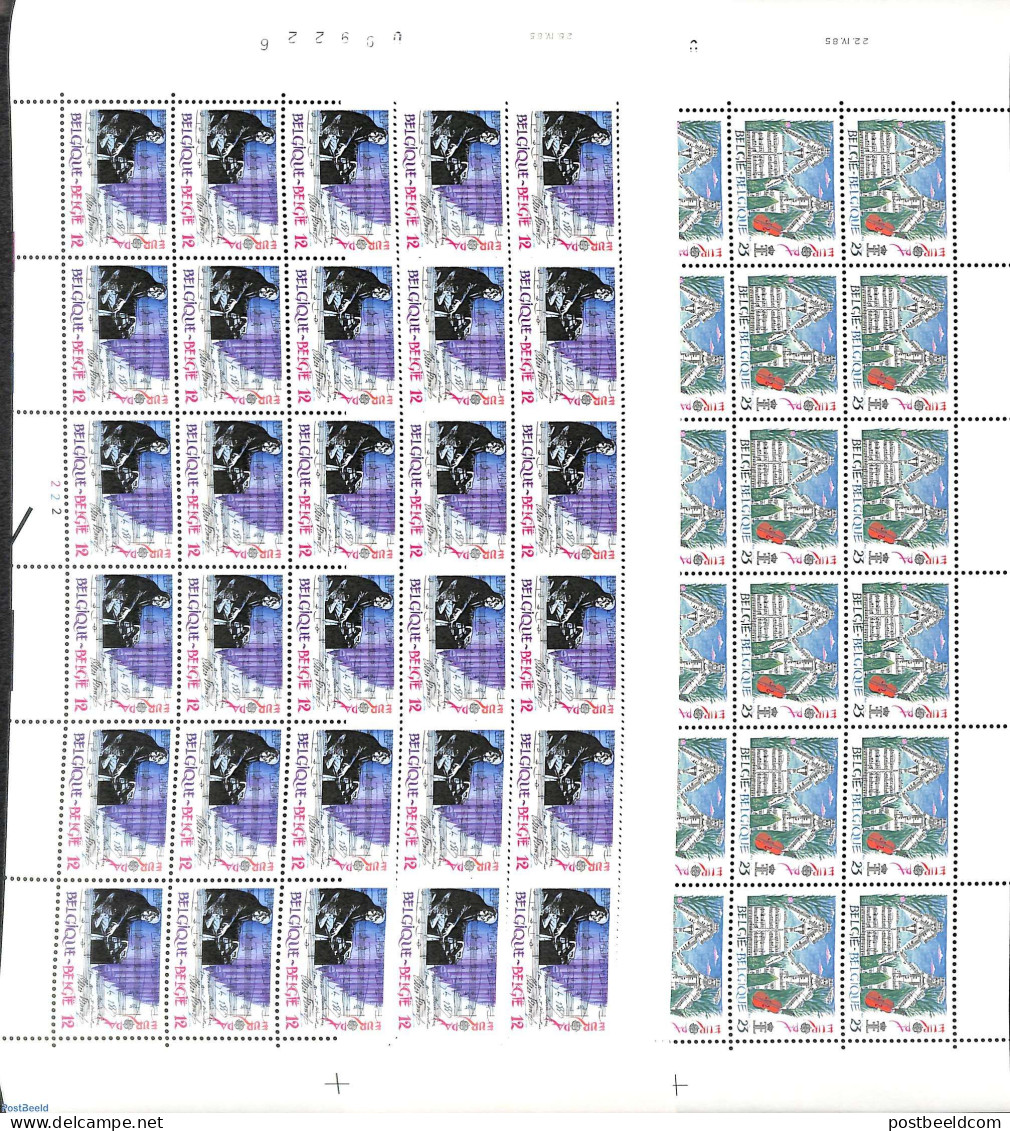 Belgium 1985 Europa 2 M/s (= 30 Sets), Mint NH, History - Performance Art - Europa (cept) - Music - Nuovi