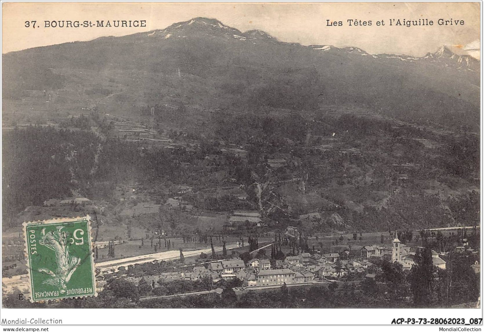 ACPP3-73-0230 -  BOURG-ST-MAURICE - Les Tetes Et L'aiguile Grive - Bourg Saint Maurice