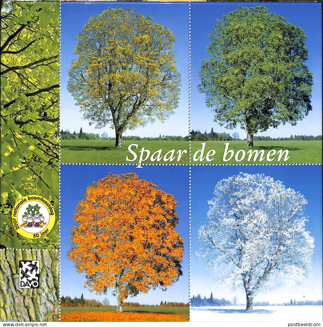 Netherlands 2007 Theme Book No. 19, Spaar De Bomen (book With Stamps), Mint NH, Nature - Trees & Forests - Philatelic .. - Ongebruikt