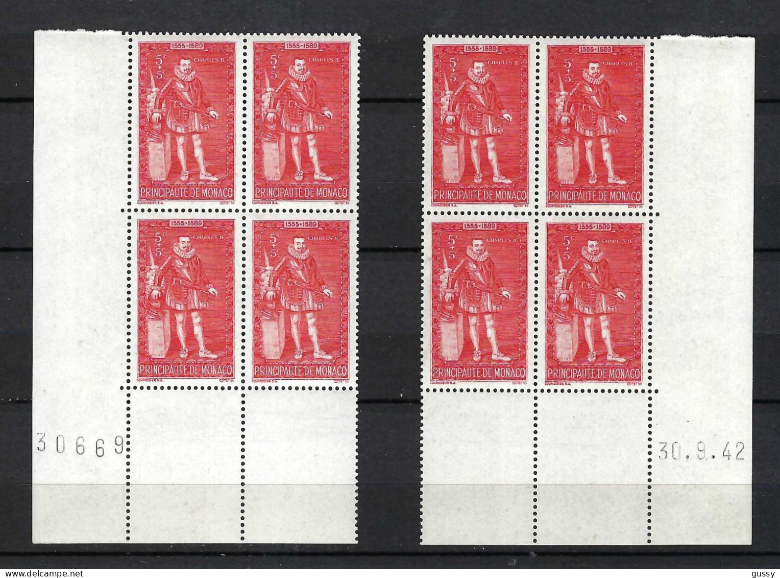 MONACO 1942:  Lot De Neufs** - Unused Stamps