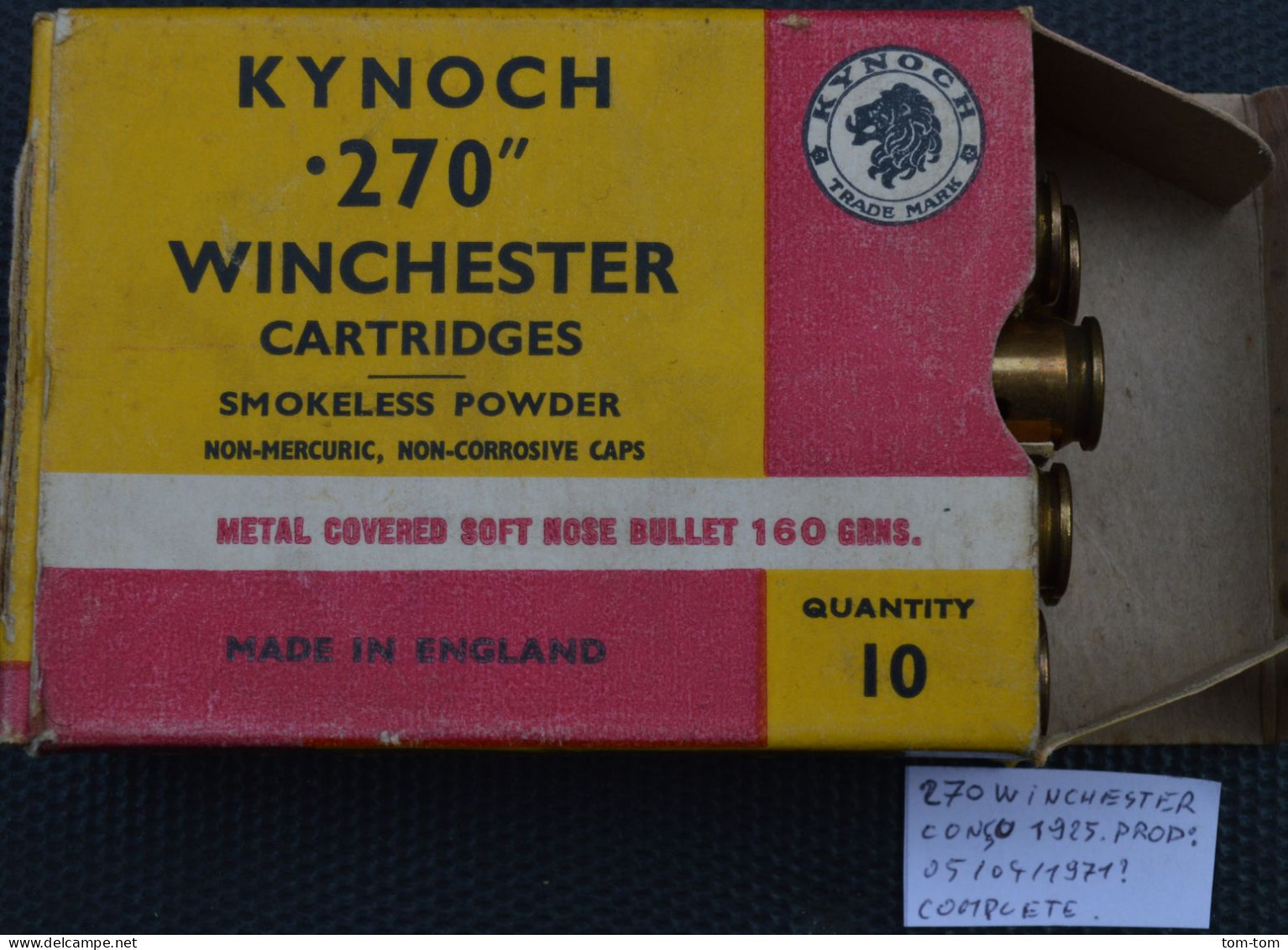 Belle collection de 27 boites de cartouches Kynoch