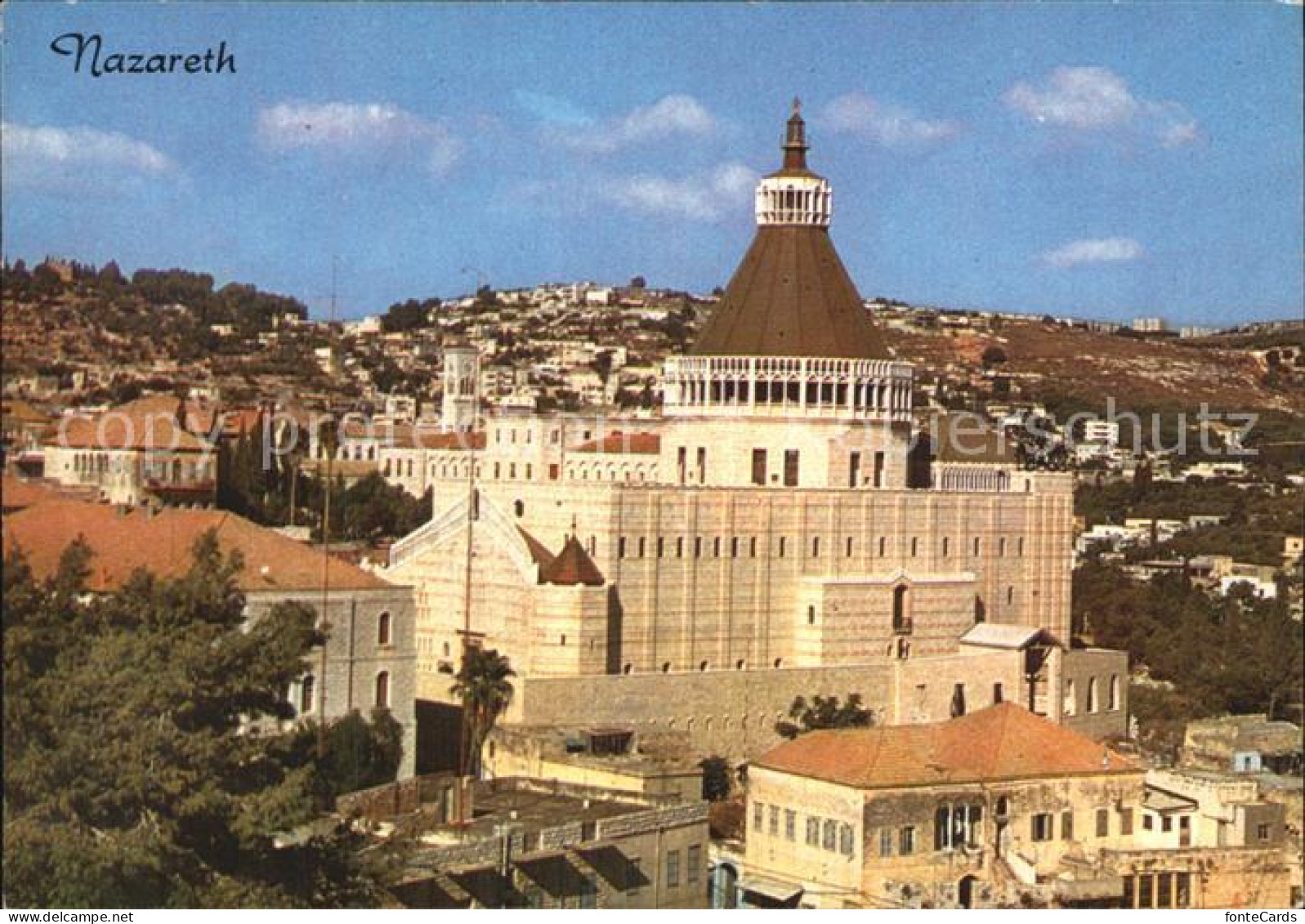 42554293 Nazareth Israel Teilansicht Mit Verkuendigungs Basilika Nazareth Illit - Israele