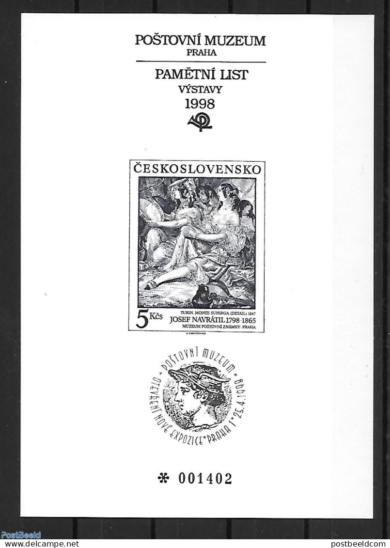 Czechoslovkia 1988 Special Sheet , Mint NH, Stamp Day - Sonstige & Ohne Zuordnung