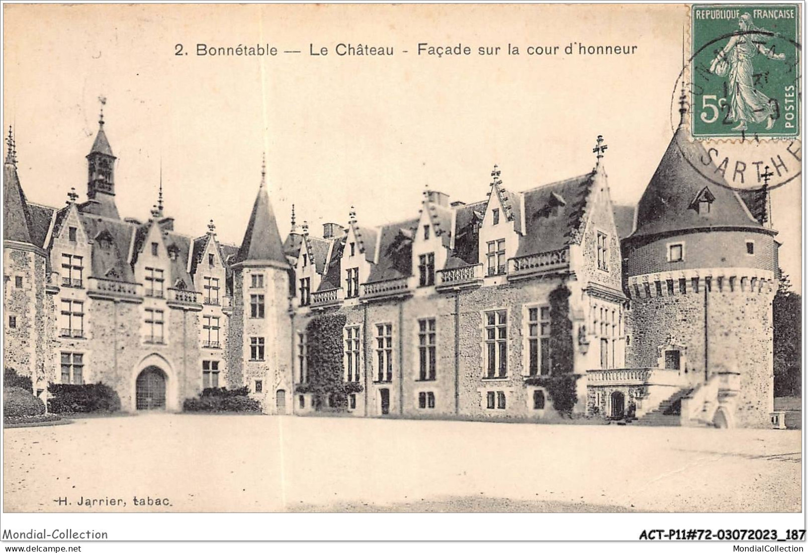 ACTP11-72-1107 - BONNETABLE - Le Château - Façade Sur La Cour D'honneur - Bonnetable