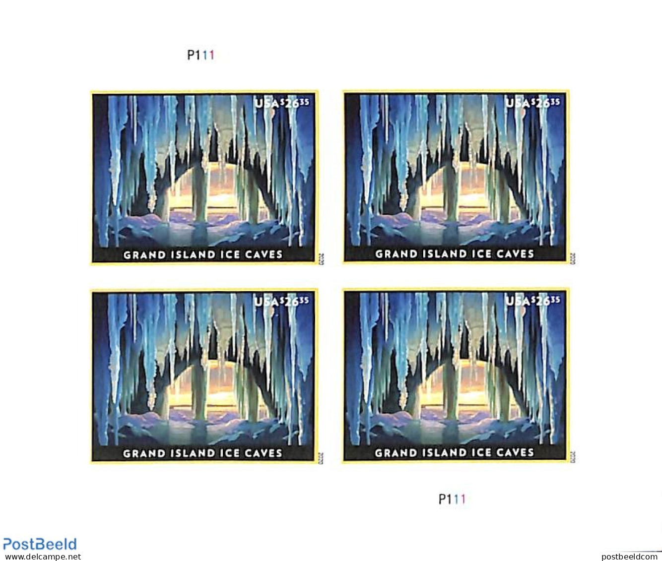 United States Of America 2020 Grand Ice Caves M/s, Mint NH - Nuevos