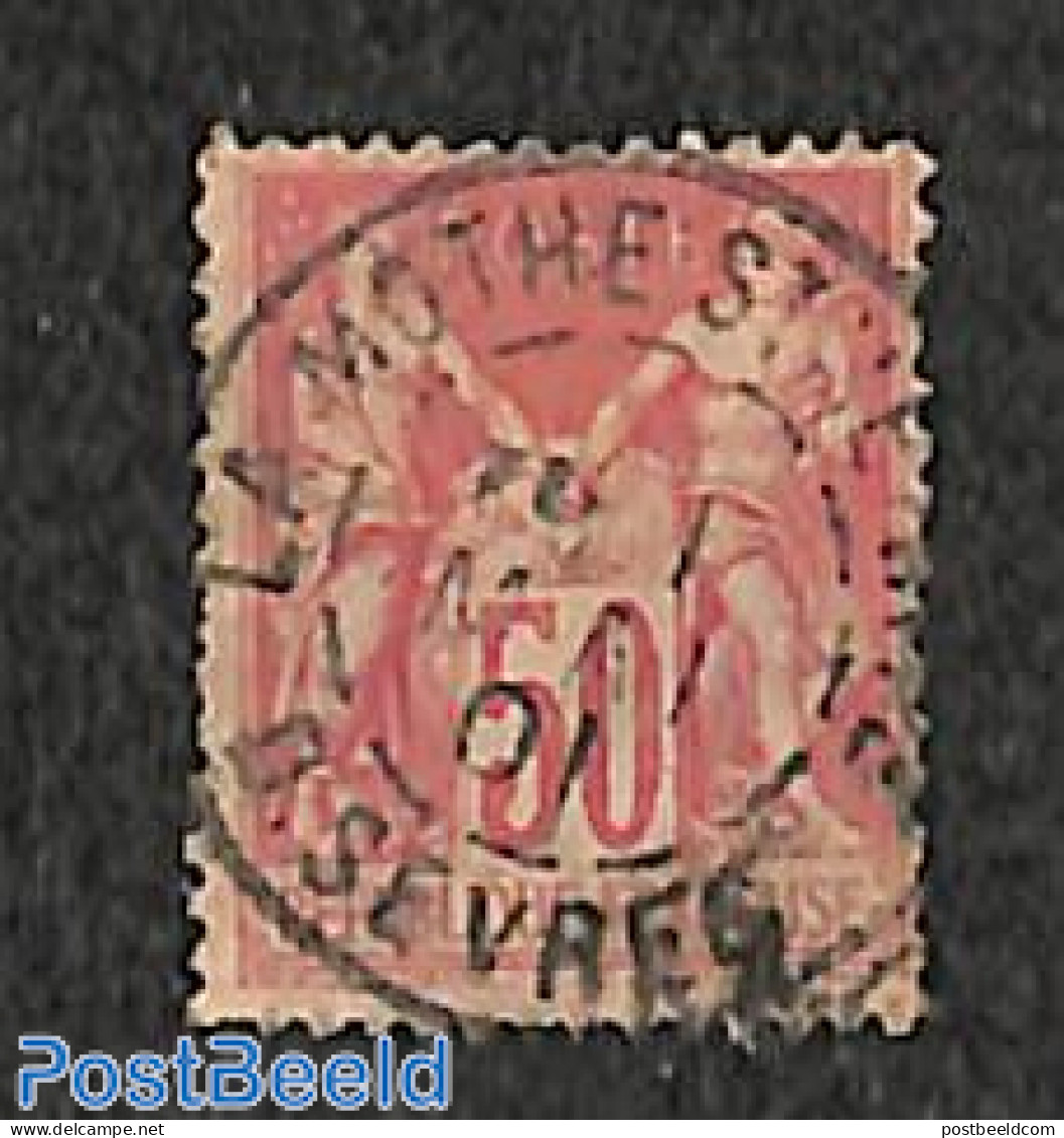 France 1899 50c Carmine, Type I, Used, Used Stamps - Usados