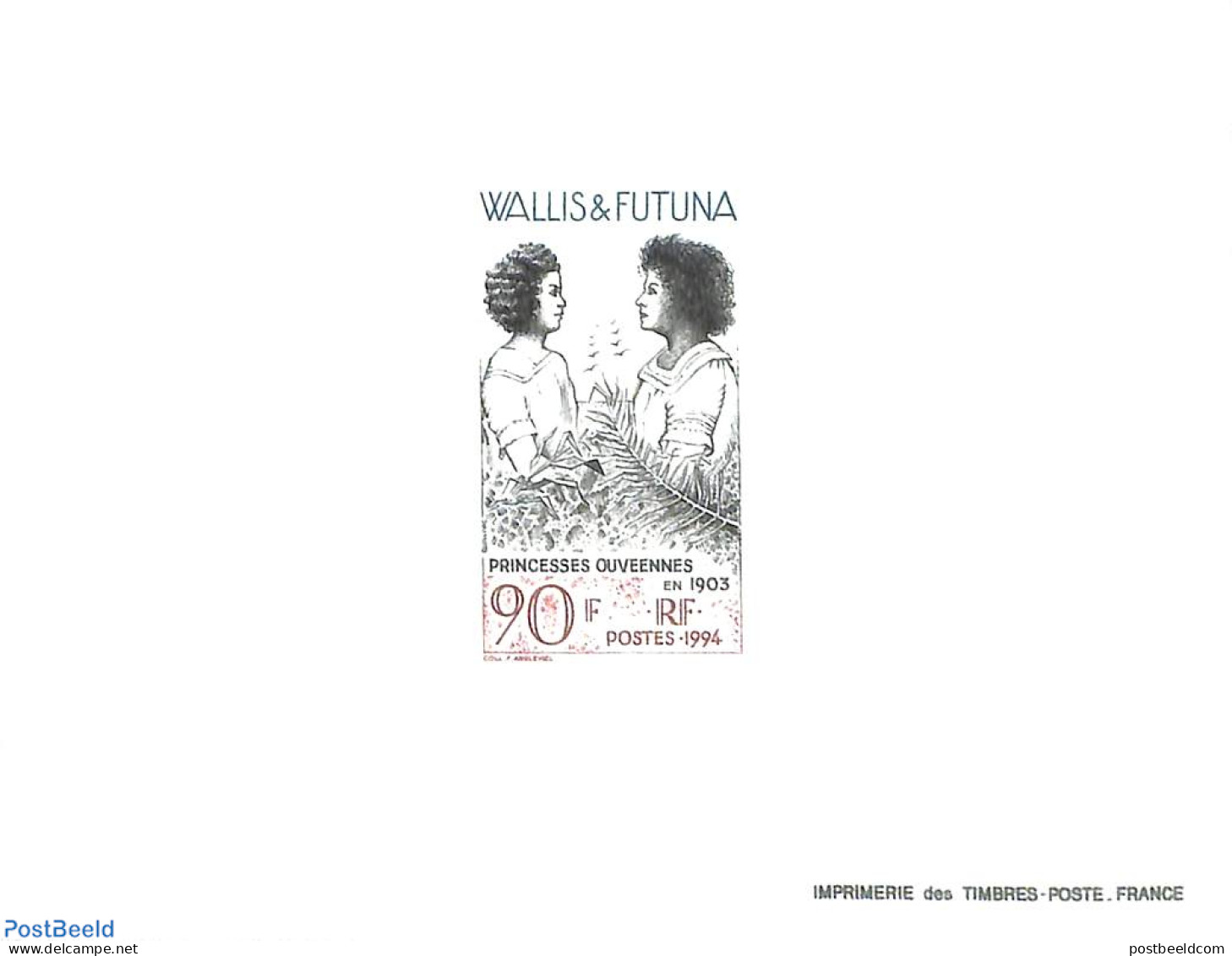 Wallis & Futuna 1994 Ouvea Princesses 1v,  Epreuve De Luxe, Mint NH, History - Kings & Queens (Royalty) - Royalties, Royals