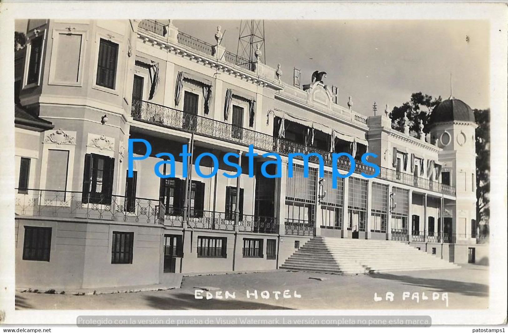 227594 ARGENTINA CORDOBA LA FALDA EDEN HOTEL POSTAL POSTCARD - Argentina