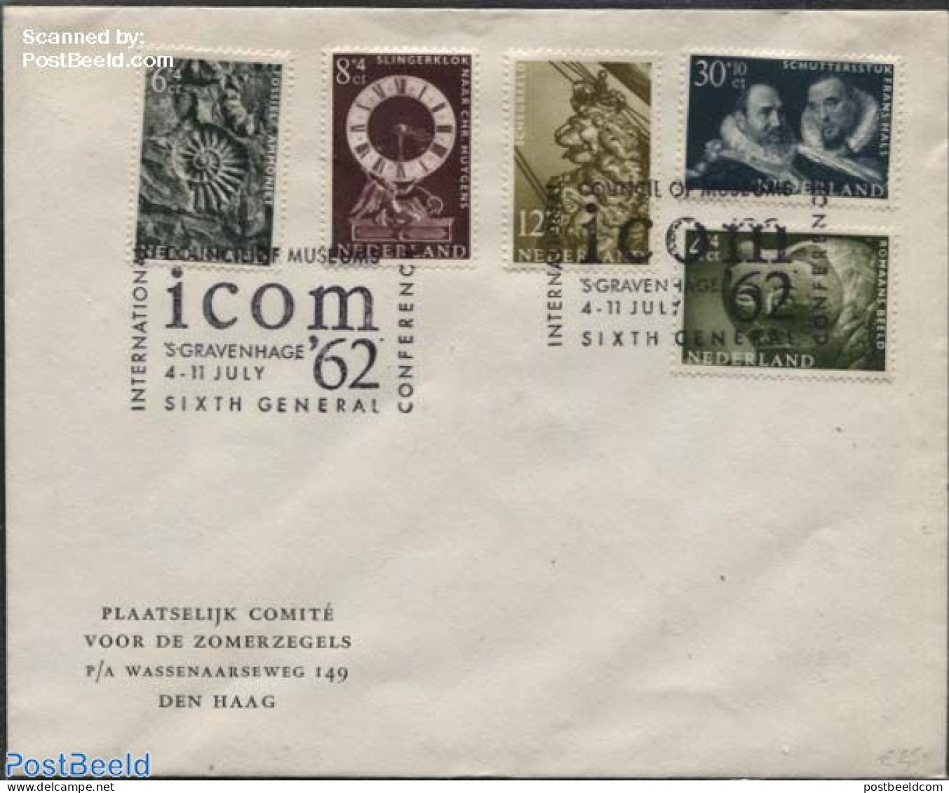 Netherlands - Occassionally Postmarks 1962 Conf. Of Museums S-Gravenhage, Postal History, Art - Museums - Museums
