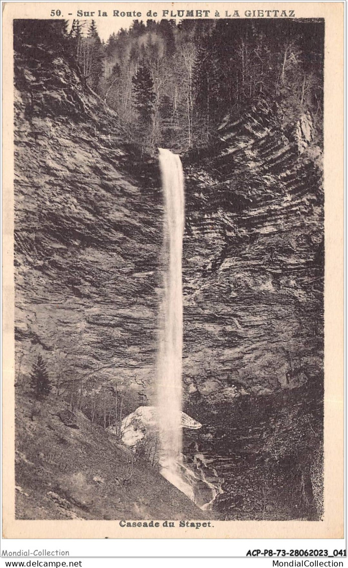 ACPP8-73-0680 - Sur La Route De FLUMET  A La GIETTAZ - Cascade Du Stapet - Albertville