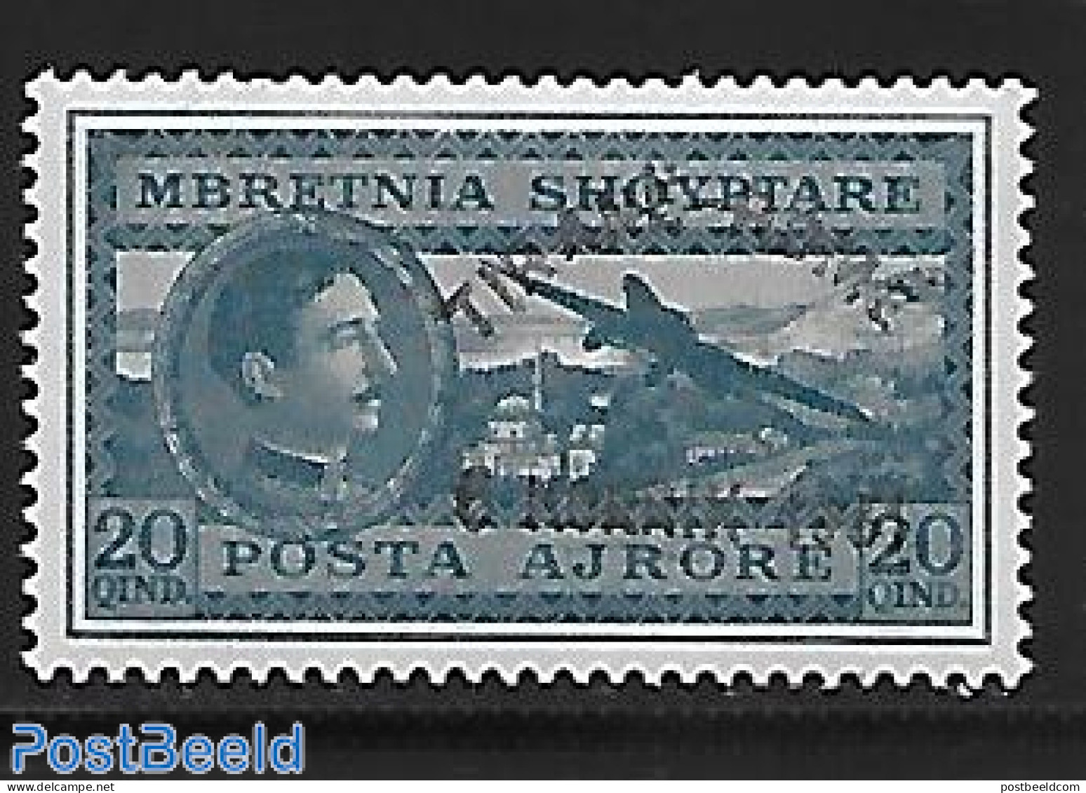 Albania 1931 Stamp Out Of Set, Unused (hinged), Transport - Aircraft & Aviation - Vliegtuigen