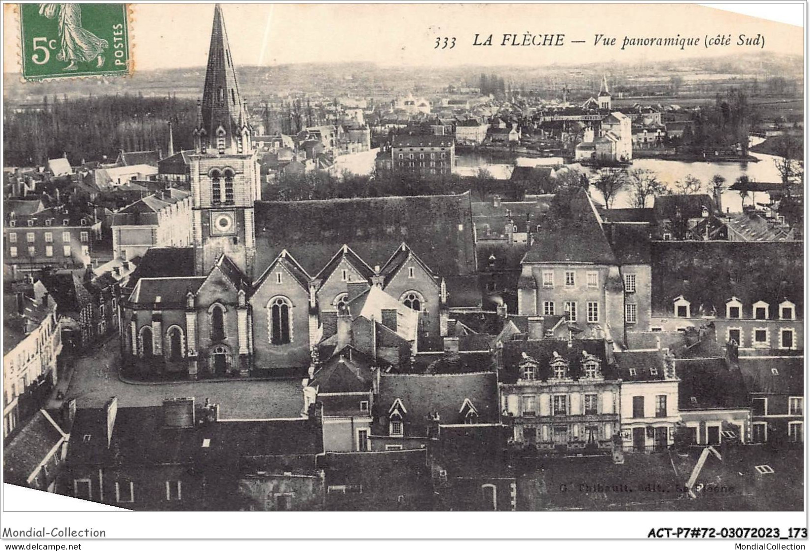 ACTP7-72-0684 - LA FLECHE - Vue Panoramique - Côté Sud - La Fleche