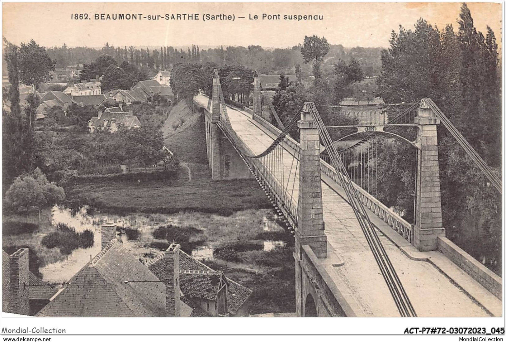 ACTP7-72-0620 - BEAUMONT-SUR-SARTHE - Le Pont Suspendu - Beaumont Sur Sarthe