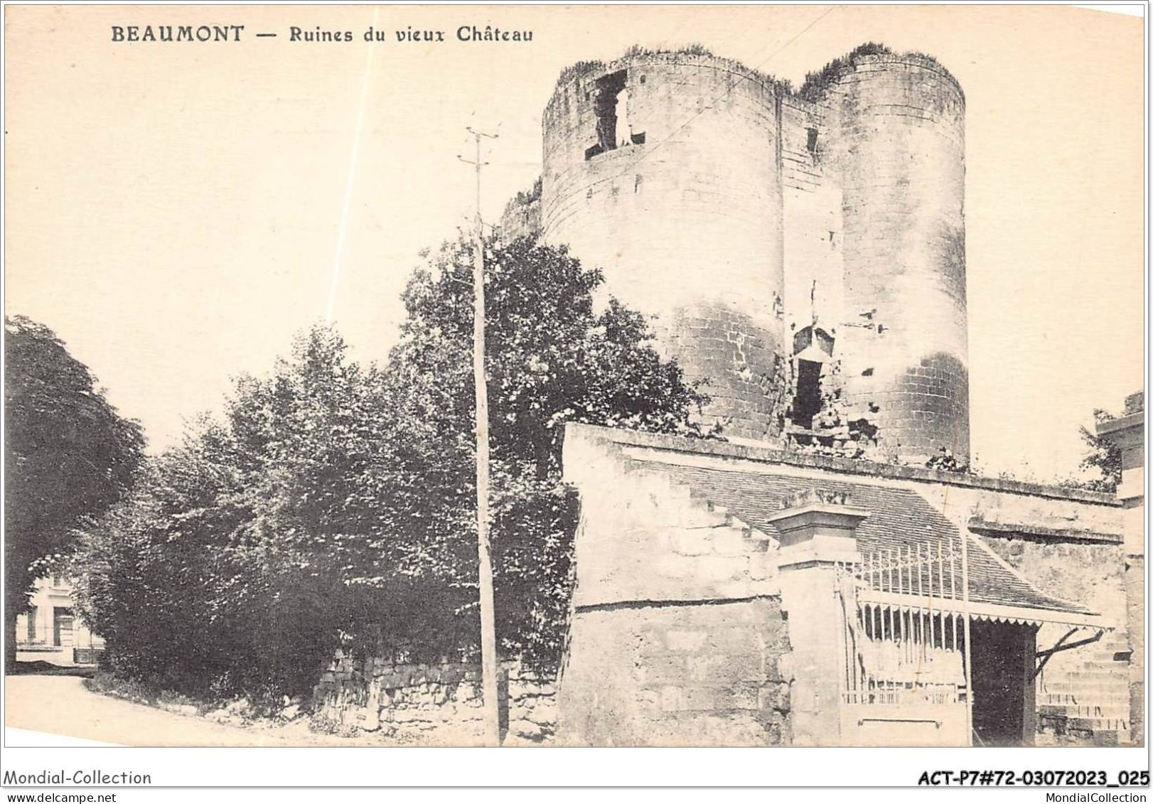 ACTP7-72-0610 - BEAUMONT-SUR-SARTHE - Ruines Du Vieux Château - Beaumont Sur Sarthe