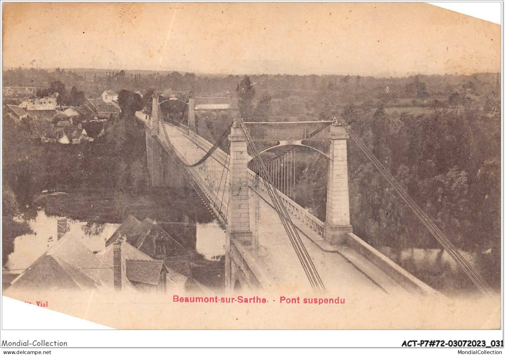 ACTP7-72-0613 - BEAUMONT-SUR-SARTHE - Pont Suspendu - Beaumont Sur Sarthe