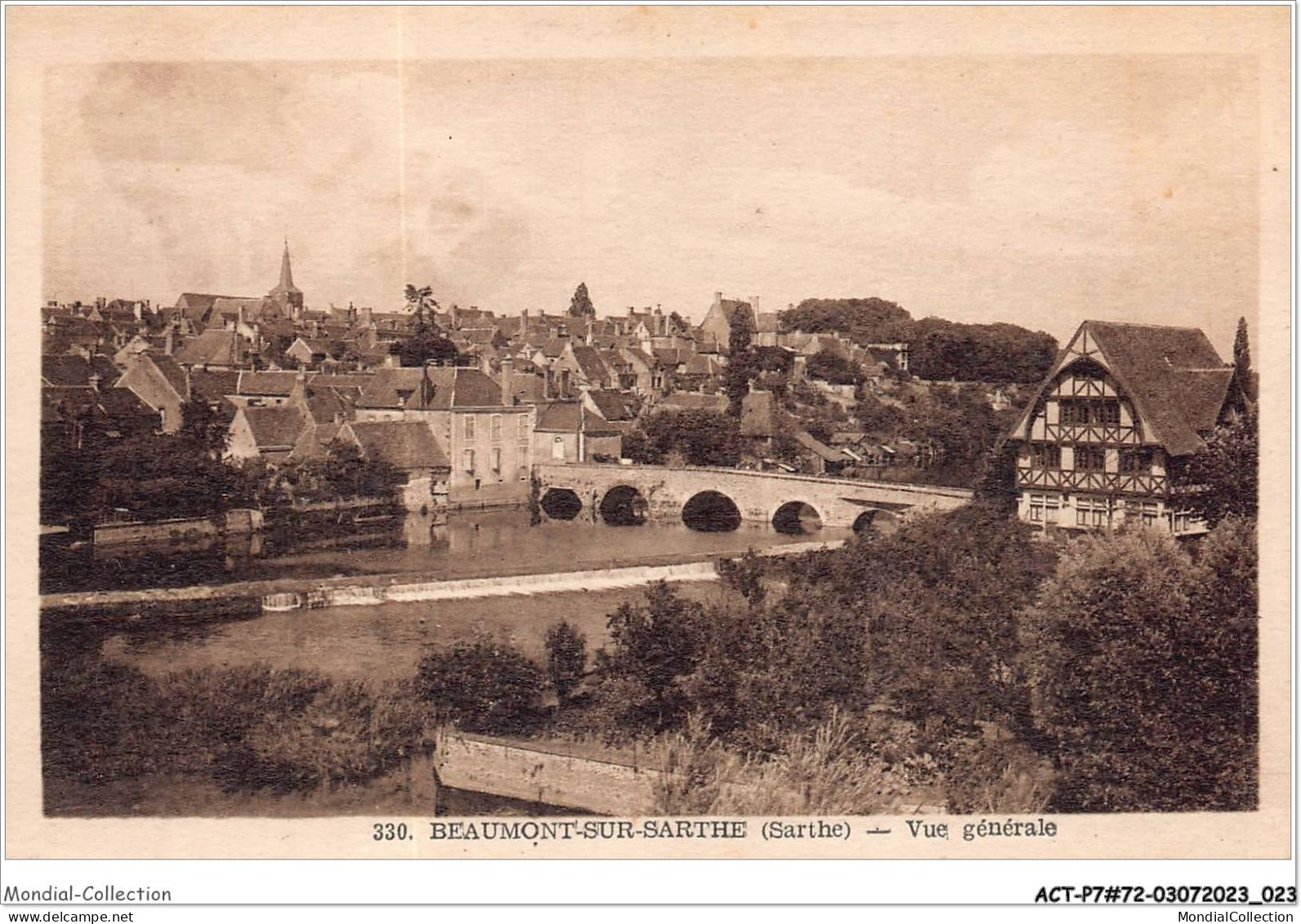 ACTP7-72-0609 - BEAUMONT-SUR-SARTHE - Vue Générale - Beaumont Sur Sarthe