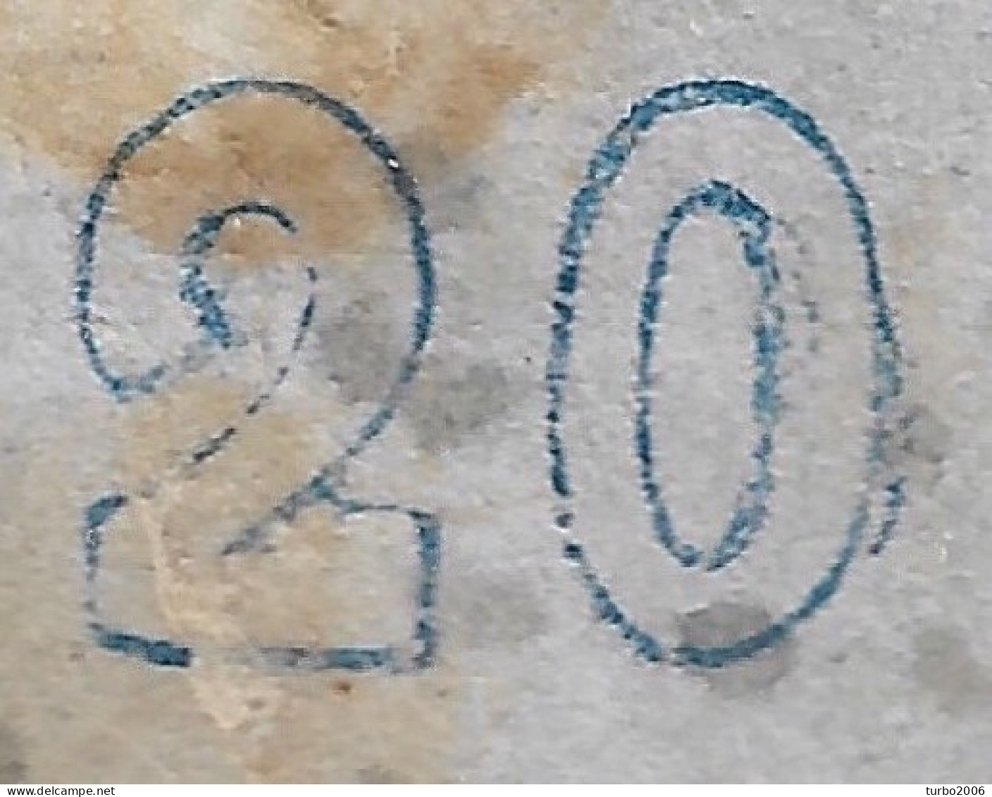 GREECE Plateflaw 20F6 On 1867-69 Large Hermes Head Cleaned Plates Issue 20 L Sky Blue Vl. 39 A / H 27 A Nb - Variedades Y Curiosidades