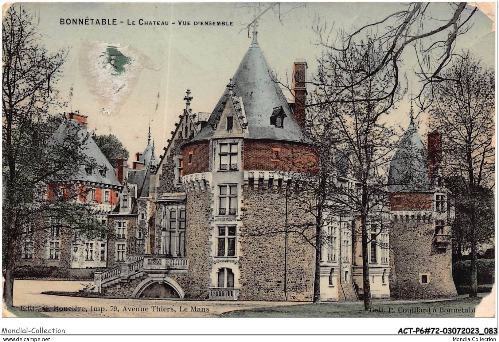 ACTP6-72-0536 - BONNETABLE - Le Château - Vue D'ensemble - Bonnetable