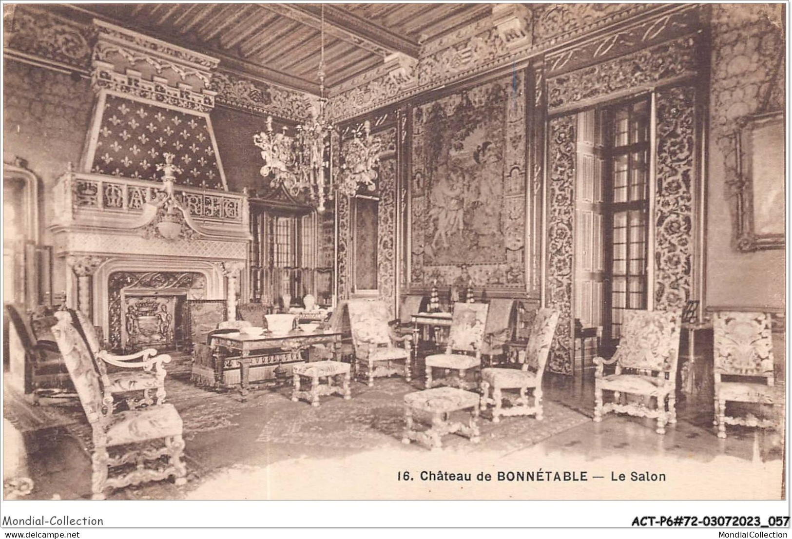 ACTP6-72-0523 - BONNETABLE - Le Château - Le Salon - Bonnetable