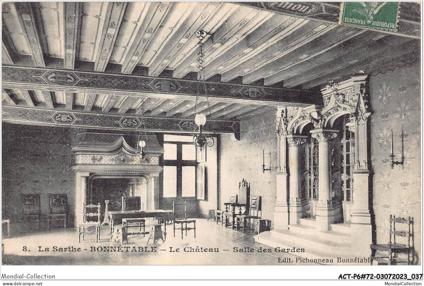 ACTP6-72-0513 - BONNETABLE - Le Château - Salle De Gardes - Bonnetable