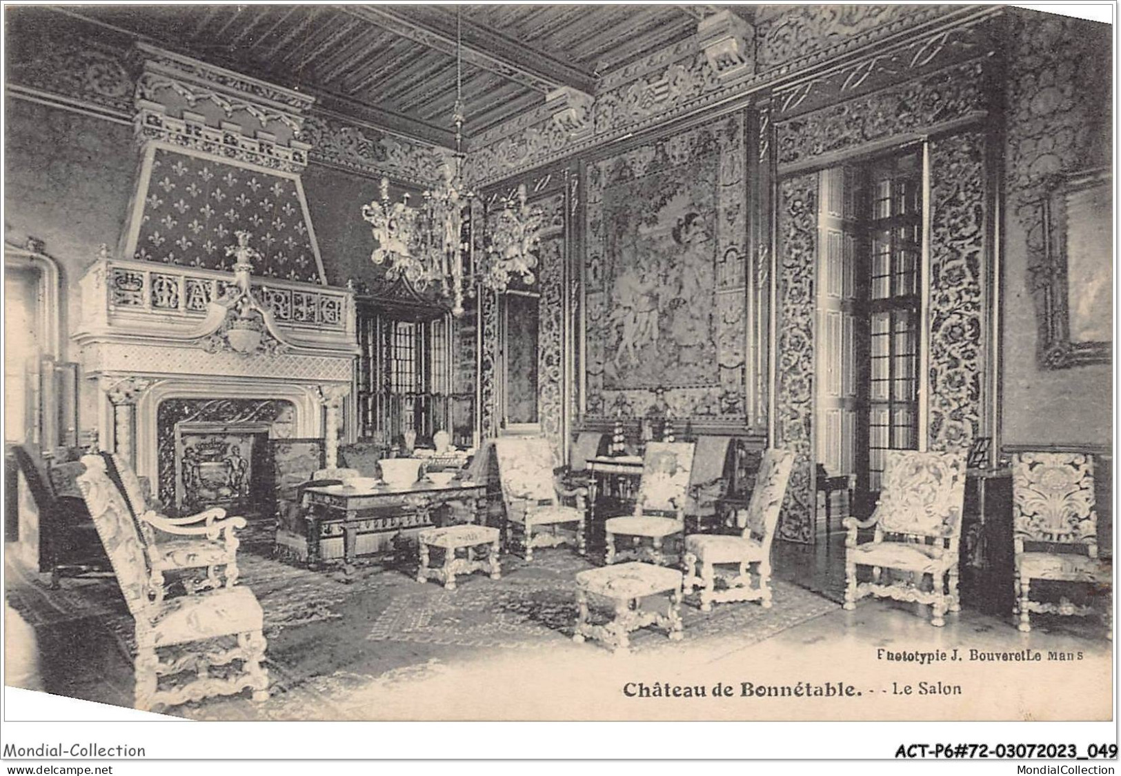 ACTP6-72-0519 - BONNETABLE - Le Château - Le Salon - Bonnetable