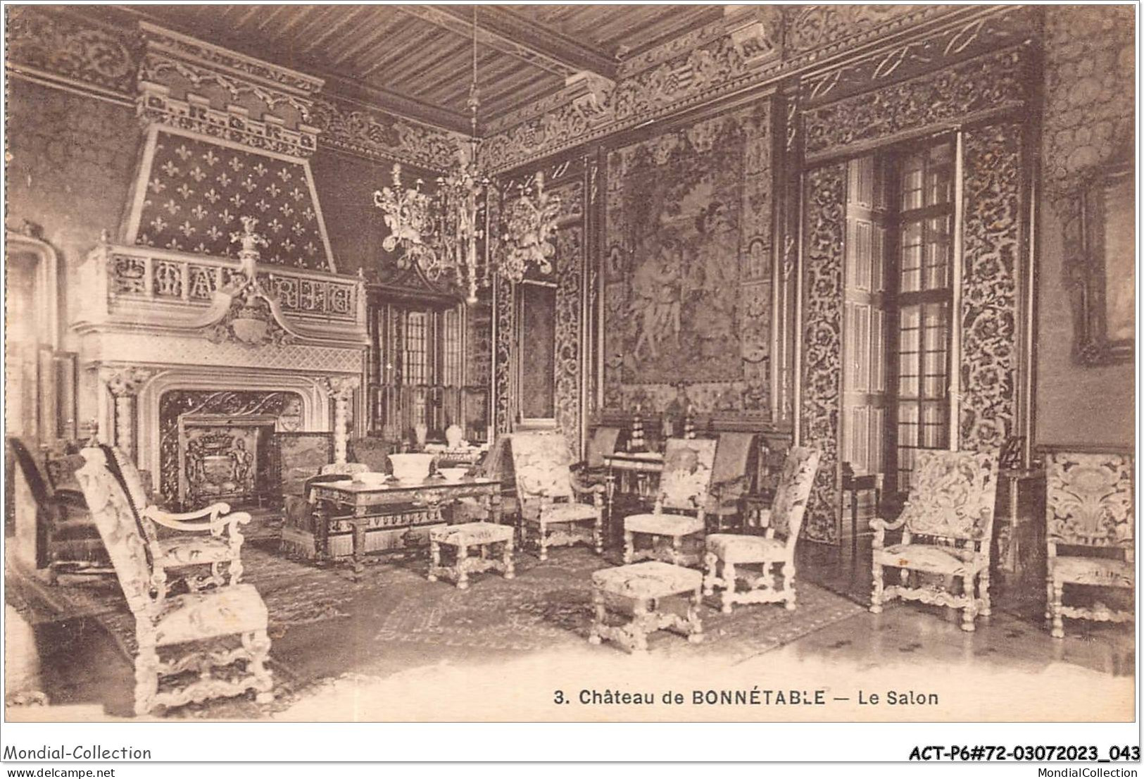 ACTP6-72-0516 - BONNETABLE - Le Château - Le Salon - Bonnetable