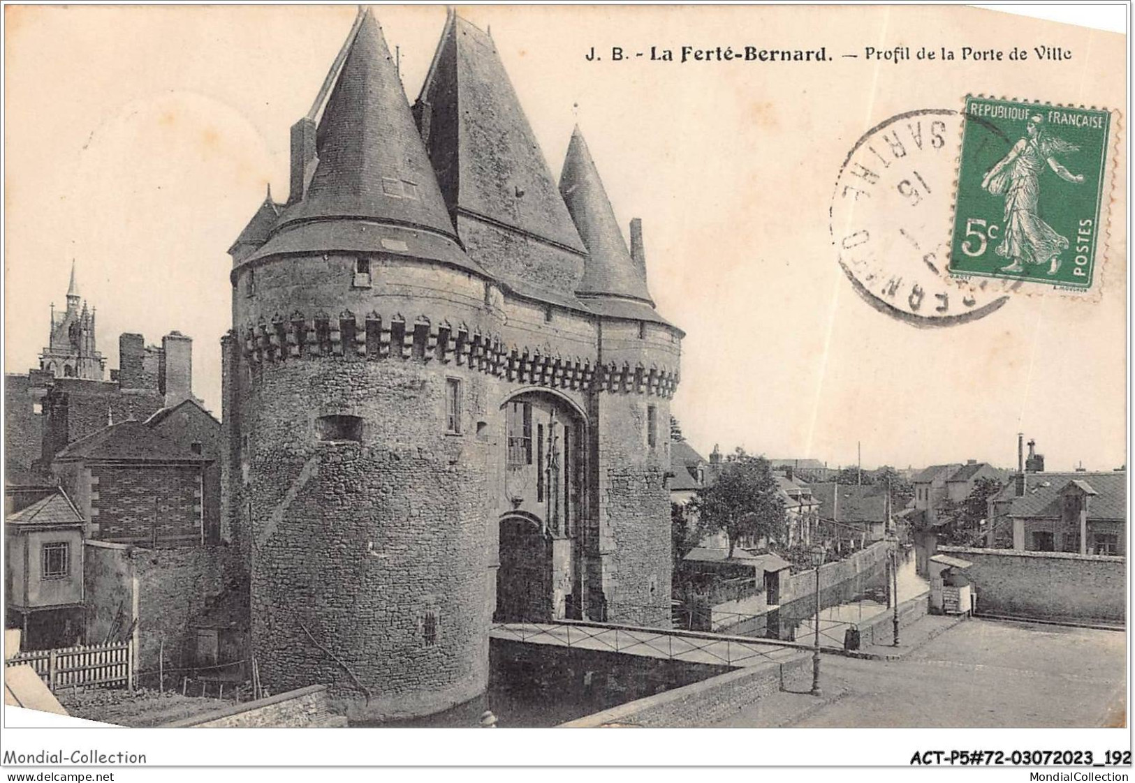 ACTP5-72-0483 - LA FERTE-BERNARD - Profil De La Porte De Ville - La Ferte Bernard