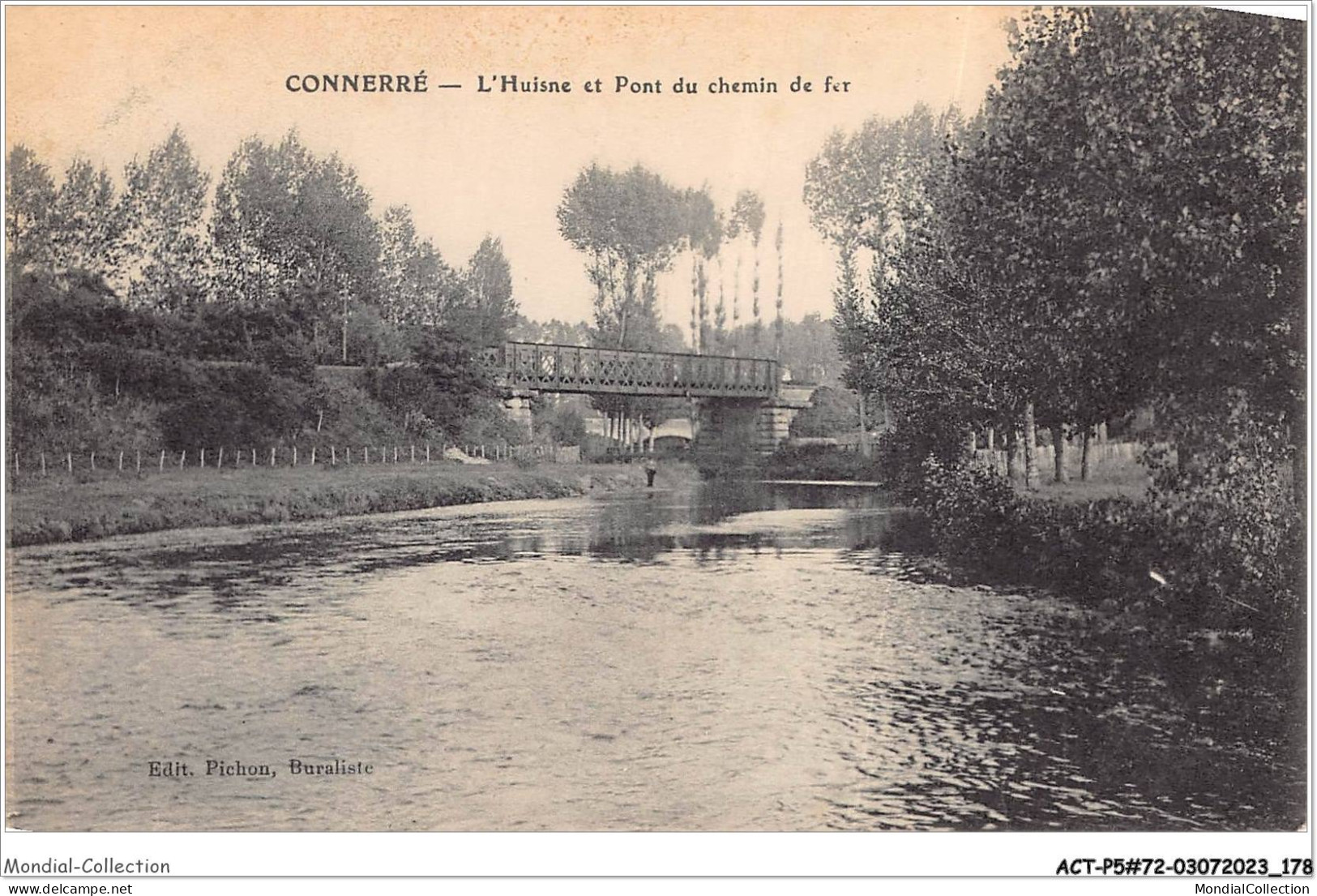 ACTP5-72-0476 - CONNERRE - L'huisne Et Pont Du Chemein De Fer - Connerre