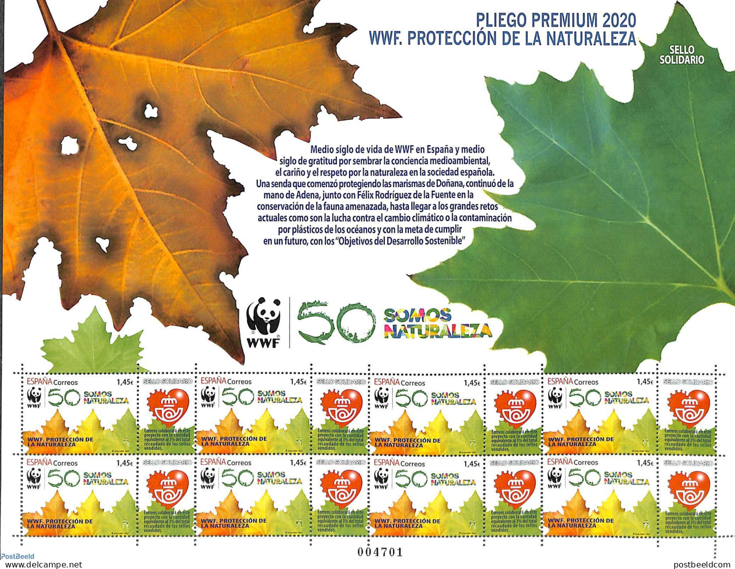 Spain 2020 WWF M/s, Mint NH, Nature - World Wildlife Fund (WWF) - Unused Stamps