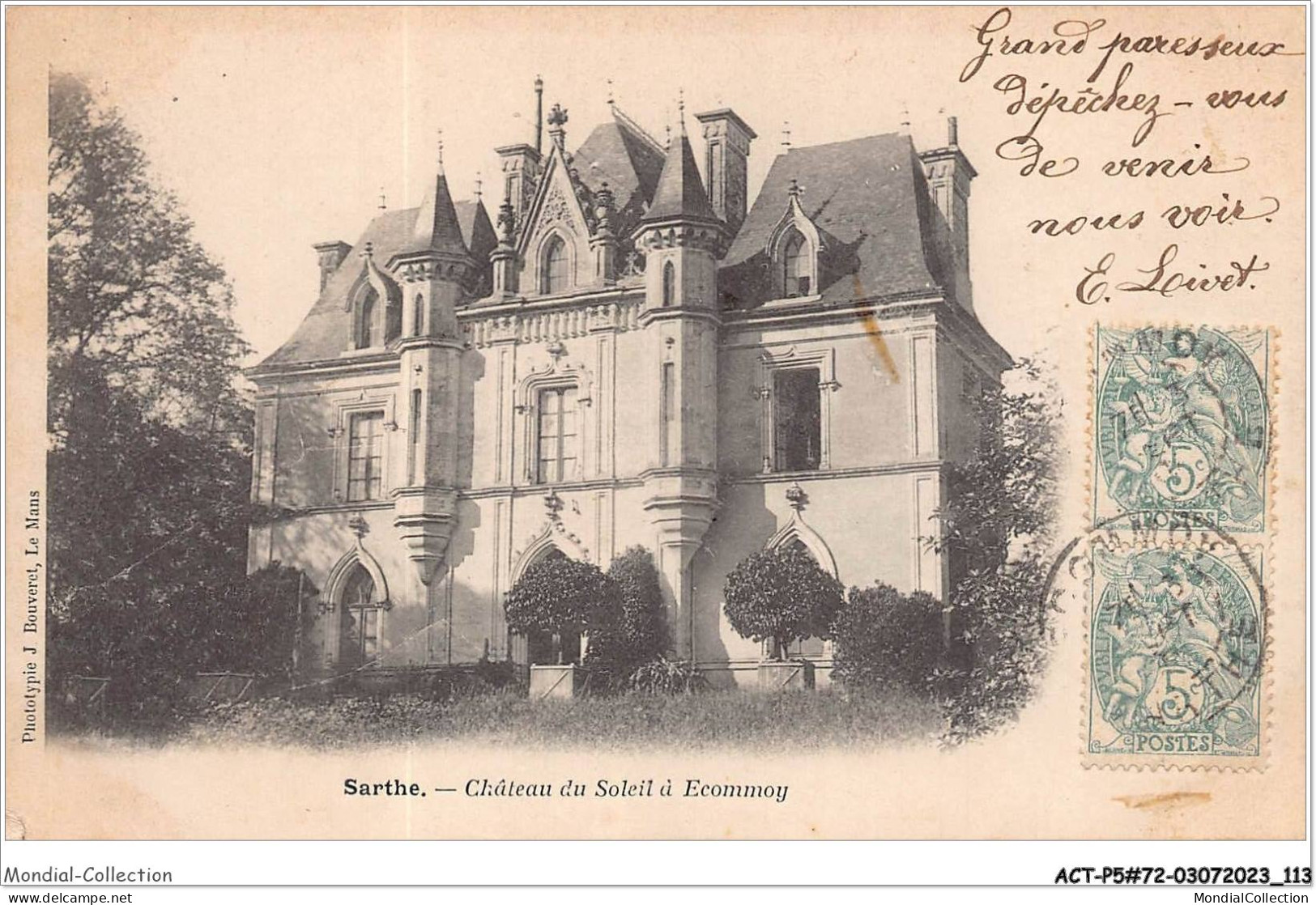 ACTP5-72-0443 - ECOMMOY - Château Du Soleil - Ecommoy