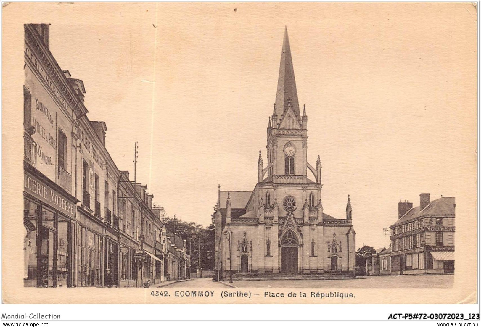 ACTP5-72-0448 - ECOMMOY - Place De La République - Ecommoy