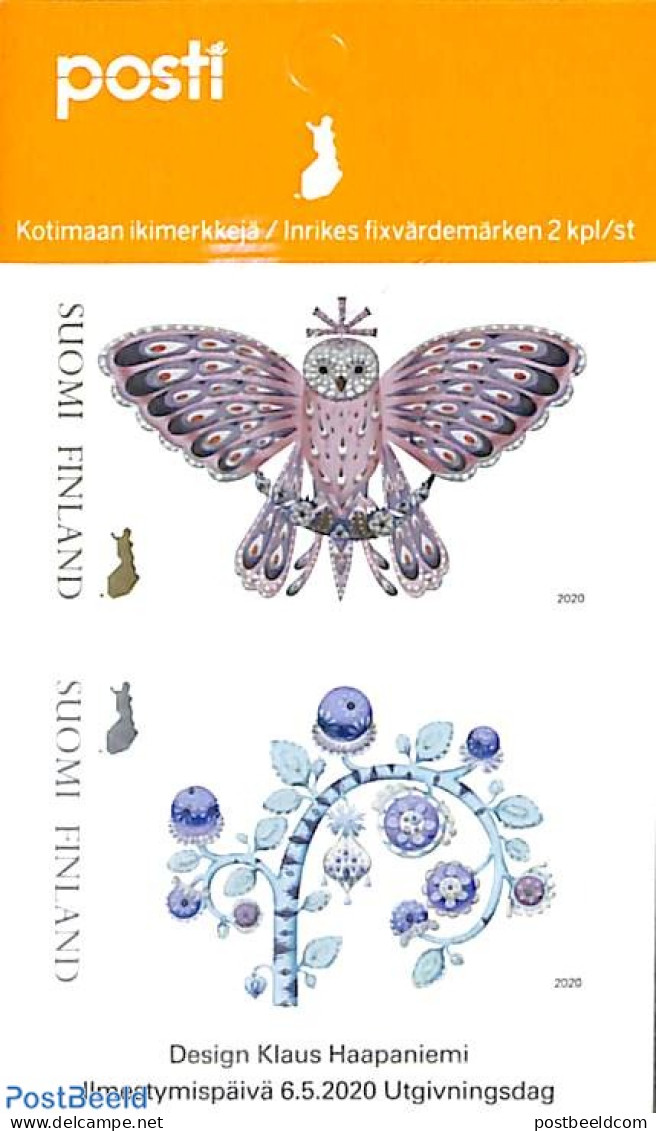 Finland 2020 Magic Forest 2v S-a, Mint NH, Nature - Birds - Owls - Nuevos